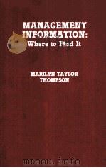 MANAGEMENT INFORMATION WHERE TO FIND IT（1981 PDF版）