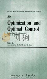 OPTIMIZATION AND OPTIMAL CONTROL PROCEEDINGS OF A CONFERENCE MARCH 16-22 1980（1981 PDF版）