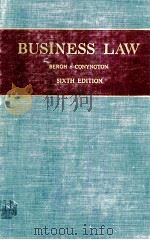 BUSINESS LAW SIXTH EDITION 1964 PDF电子版封面 LOUIS O.BERGH
