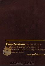 PUNCTUATION 1979 PDF电子版封面 0024774200 JOAN G.ROLOFF