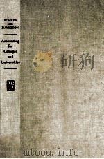ACCOUNTING FOR COLLEGES AND UNIVERSITIES THIRD EDITION（1978 PDF版）