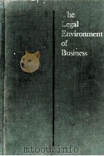 THE LEGAL ENVIRONMENT OF BUSINESS 1963 PDF电子版封面