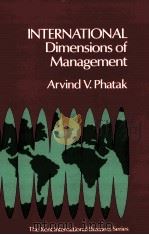 INTERNATIONAL DIMENSIONS OF MANAGEMENT（1982 PDF版）