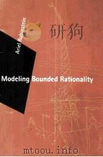 MODELING BOUNDED RATIONALITY 1998 PDF电子版封面 0262681005