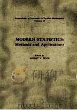 MODERN STATISTICS METHODS AND APPLICATIONS 1980 PDF电子版封面 ROBERT V.HOGG