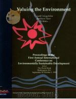 VALUING THE ENVIRONMENT 1994 PDF电子版封面 0821328824