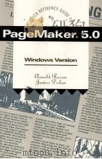 PAGEMAKER 5.0 WINDOWS VERSION 1993 PDF电子版封面 0697225313