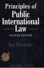 PRINCIPLES OF PUBLIC INTERNATIONAL LAW FOURTH EDITION 1990 PDF电子版封面 0198256396 IAN BROWNLIE