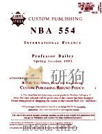 NBA 554 INTERNATIONAL FINANCE（ PDF版）