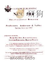 NCC 504 ORGANIZATIONAL BEHAVIOR（ PDF版）