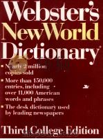 WEBSTER'S NEW WORLD DICTIONARY THIRD COLLEGE EDITION 1993 PDF电子版封面 0671882430