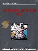 CRIMINAL JUSTICE 94/95 1994 PDF电子版封面 1561342688