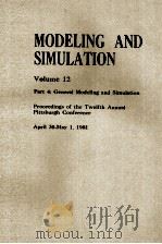 MODELING AND SIM ULATION VOLUME 12 PART 4 1973 PDF电子版封面