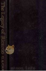 THE LEGACY OF RICARDO 1984 PDF电子版封面 0631136177 GIOVANNI A.CARAVALE