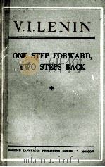ONE STEP FORWARD TWO STEPS BACK 1946 PDF电子版封面 V.I.LENIN