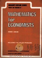 THEORY AND PROBLEMS OF MATHEMATICS FOR ECONOMISTS（1979 PDF版）