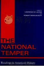 THE NATIONAL TEMPER READINGS IN AMERICAN HISTORY 1968 PDF电子版封面