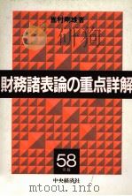 財務諸表の重点詳解 58年版 1983 PDF电子版封面 嶌村剛雄