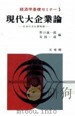 現代大企業論 日本の大企業体制 1972 PDF电子版封面 野口雄一郎,安部一成