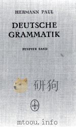 DEUTSCHE GRAMMATIK VON HERMANN PAUL BAND V WORTBILDUNGSLEHRE 3.AUFLAGE 1957 PDF电子版封面