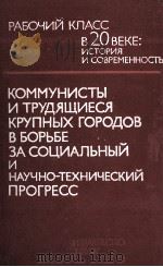 КОММУНИСТЫ И ТРУДЯЩИЕСЯ КРУПНЫХ ГОРОДОВ В БОРЬБЕ ЗА СОЦИАЛЬНЫЙ И НАУЧНО-ТЕХНИЧЕСКИЙ ПРОГРЕСС   1982  PDF电子版封面     