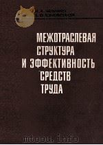 МЕЖОТРАСЛЕВАЯ СТРУКТУРА И ЗФФЕКТИВНОСТЬ СРЕДСТВ ТРУДА 1984 PDF电子版封面 Н.А.МЕЛЬНИЧУК Е.Ю.БОЛХОВИТИНОВ