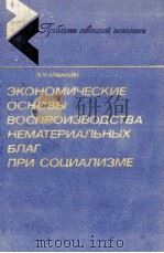 ЭКОНОМИЧЕСКИЕ ОСНОВЫ ВОСПРОИЗВОДСТВА НЕМАТЕРИАЛЬНЫХ БЛАГ ПРИ СОЦИАЛИЗМЕ 1983 PDF电子版封面 Э. М. АГАБАБЬЯН