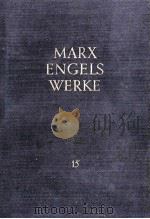 KARL MARX FRIEDRICH NEGELS BAND 15 1961 PDF电子版封面