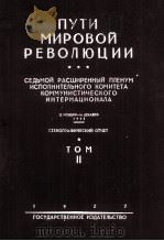 ПУТИ МИРОВОЙ РЕВОЛЮЦИИ ТОМ II 1927 PDF电子版封面