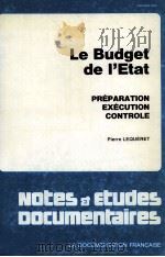 LE BUDGET DE I'ETAT 1981 PDF电子版封面