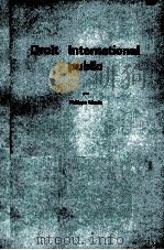 DROIT INTERNATIONAL POUBLIC 1979 PDF电子版封面