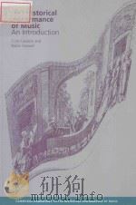 音乐的历史表现The Historical Performance of Music:An Introduction 1999 PDF电子版封面 Colin Lawso