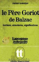 Le Père Goriot de Balzac 1972 PDF电子版封面 2030350109