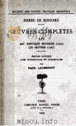 Oeuvres complètes : XIV 1949 PDF电子版封面
