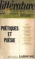 Poétiques et poésie 1979 PDF电子版封面