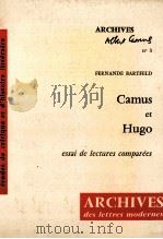Camus et Hugo 1975 PDF电子版封面 2256903478