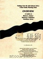 FINDINGS FROM THE SUB-SAHARAN AFRICA URBAN FAMILY PLANNING STUDY OVERVIEW PDF电子版封面