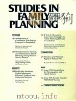 STUDIES IN FAMILY PLANNING VOLUME 25 NUMBER 4 JULY/AUG 1994（ PDF版）