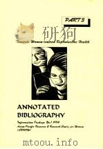 ANNOTATED BIBLIOGRAPHY PART 3 PDF电子版封面