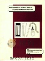 ANEMIA DETECTION IN HEALTH SERVICES GUIDELINES FOR PROGRAM MANAGERS PDF电子版封面