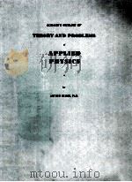 SCHAUM‘OUTLINE OF THEORY AND PROBLEMS OF APPLIED PHYSICS 1976 PDF电子版封面