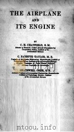 THE AIRPLANE AND ITS ENGINE THIRD EDITION 1936 PDF电子版封面