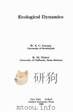 ecological dynamics 1998 PDF电子版封面 0195104439