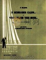 在沉默的公园及其他（歌曲，钢琴伴奏）  俄文（1960 PDF版）