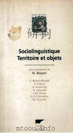 Sociolinguistique:Territoire Et Objets 1996 PDF电子版封面 2603010336 Henri Boyer