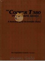 THE COPPER T380 INTRAUTERINE DEVICE ASUMMARY OF SCIENTIFIC DATA PDF电子版封面