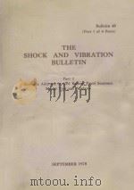 THE SHOCK AND VIBRATION BULLETIN BULLETIN 48 PART 1 OF 4 PARTS 1978 PDF电子版封面