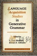 LANGUAGE ACQUISITION STUDIES IN GENERATIVE GRAMMAR（1994 PDF版）