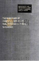 THE INHERITANCE OF PERSONALITY AND ABILITY（1982 PDF版）