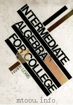 INTERMEDIATE ALGEBRA FOR COLLEGE（1979 PDF版）